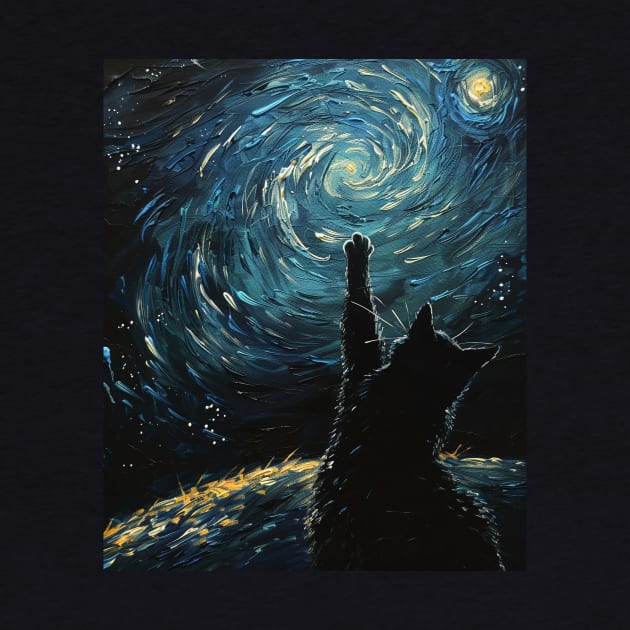 Cat Starry Night Rhapsody by xXYazzyChanArtsXx